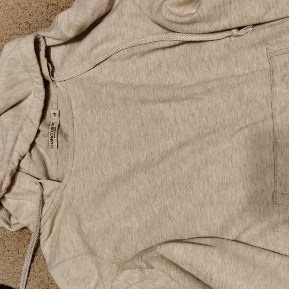 Girls lace trim hoodie